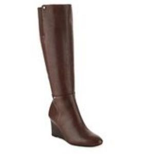 Ralph Lauren Tall Wedge Boots in Brown